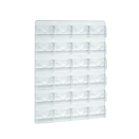 Azar Displays 24 Pocket Wall Mount Business/Gift Card Holder, PK2 252086